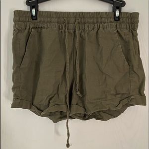 Green Cargo Shorts